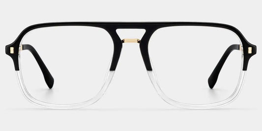 Kilworth Black-Clear Aviator Glasses