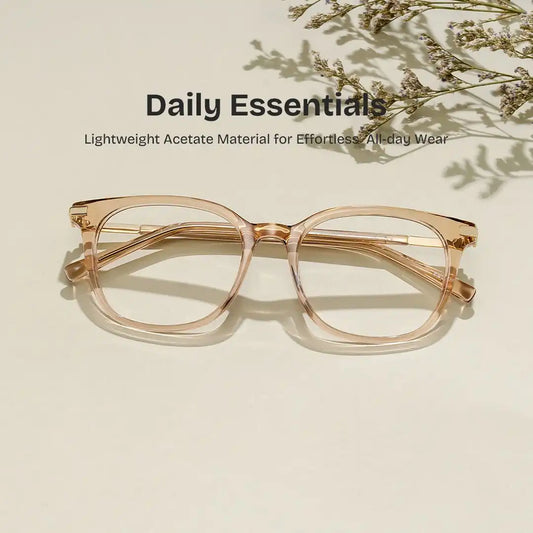 Vilmarie Beige Square Glasses