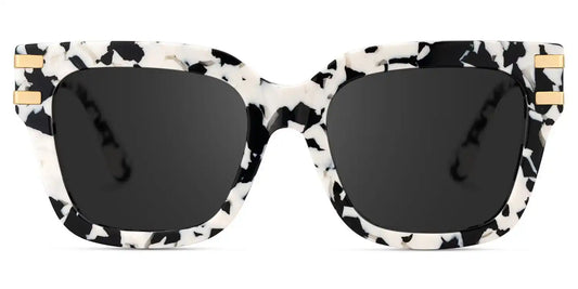 Lidia Cow Print Square Sunglasses