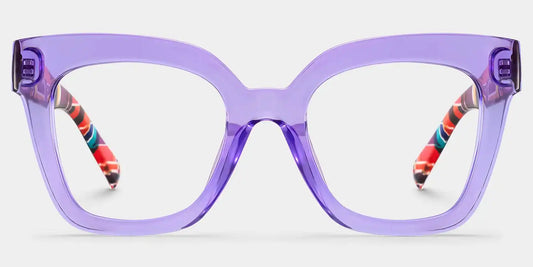 Malcolm Purple Square Glasses