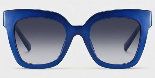 Malcolm Blue Square Sunglasses