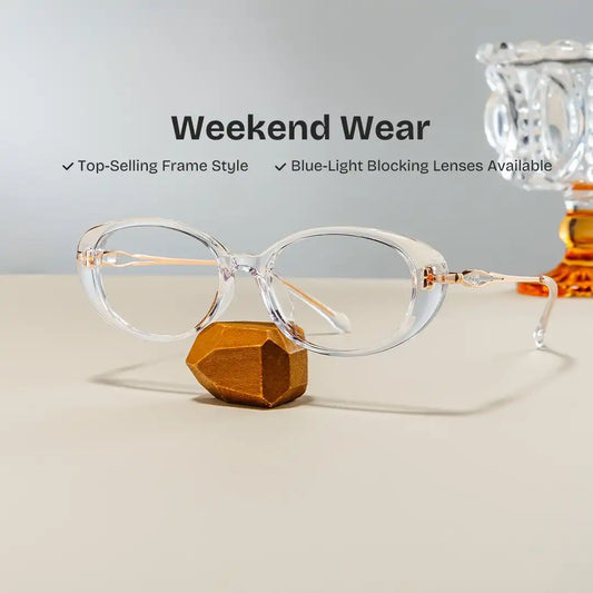 Blaire Clear Oval Glasses