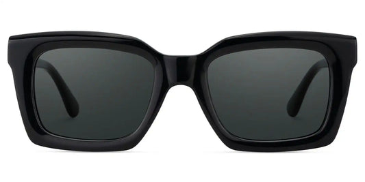 Solana Black Rectangle Sunglasses