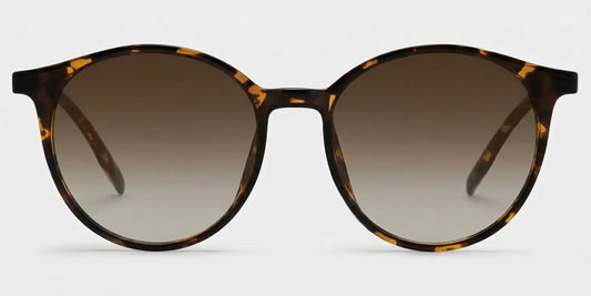 Blanco Tortoise Round Sunglasses