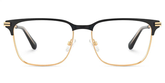 Marshall Black Gold Browline Glasses
