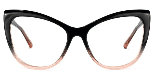 Shelby Black-Pink Cat eye Glasses