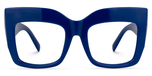 Alberta Blue Square Glasses