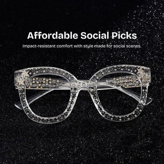 Kahle Clear Cat eye Glasses