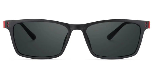 Cheche Black Rectangle Sunglasses