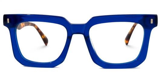 Coville Blue Rectangle Glasses