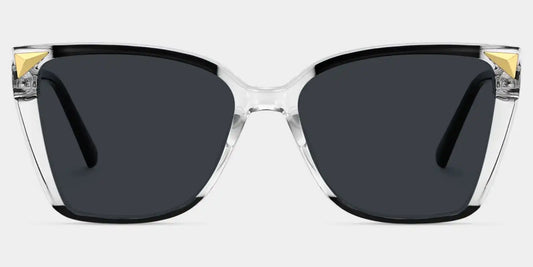 Shelia Black Clear Butterfly Sunglasses