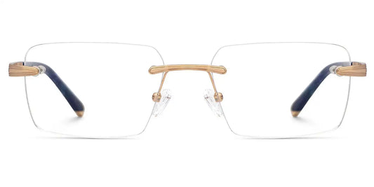 Savitrie Blue Rectangle Glasses
