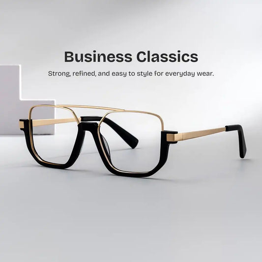 Oromiya Black Gold Aviator Glasses