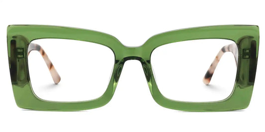 Mitia Green Rectangle Glasses