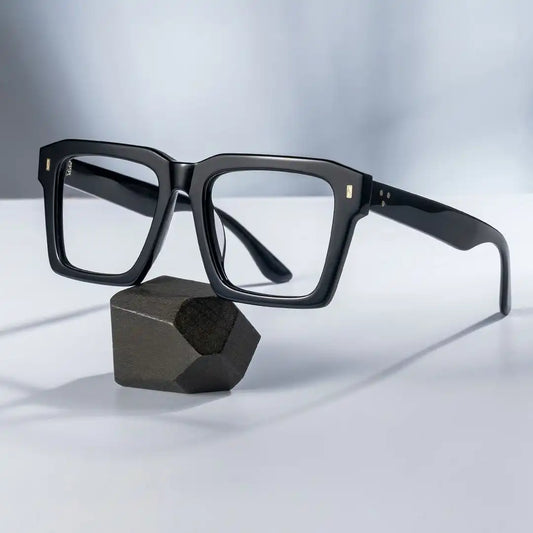 Kenish Black Square Glasses