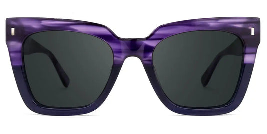 Kathya Purple Square Sunglasses