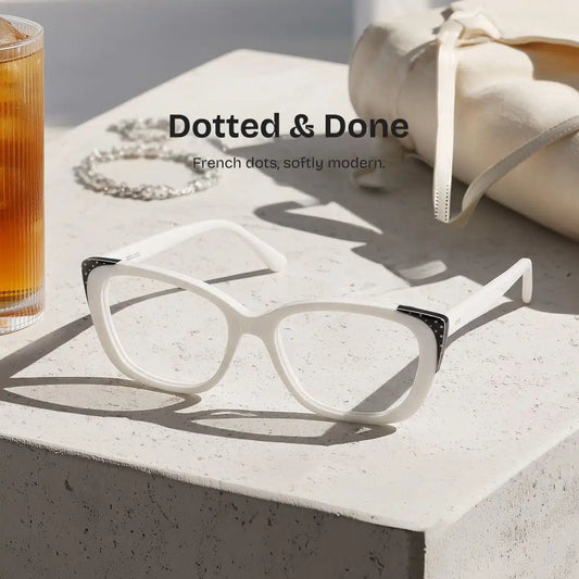 Madeline White Cat eye Glasses