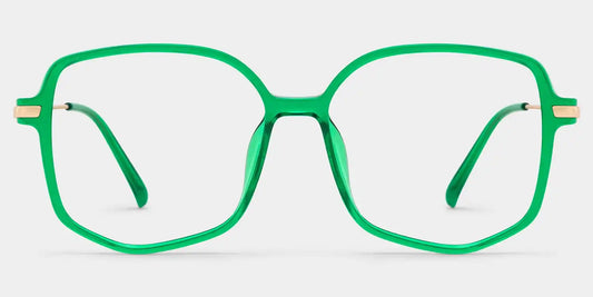 Payton Dark-Green Geometric Glasses