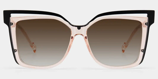 Twolla Beige Square Sunglasses
