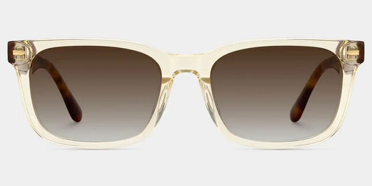 Patrick Clear Yellow Rectangle Sunglasses