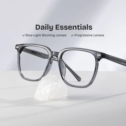Eliza Grey Square Glasses