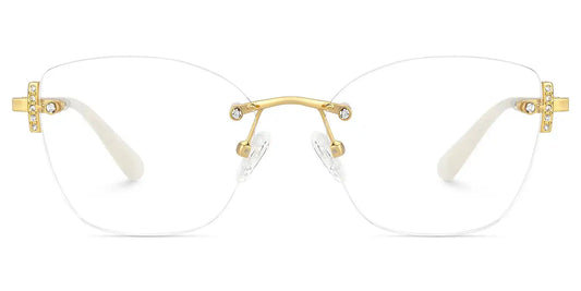 Jaxon Gold Rectangle Glasses