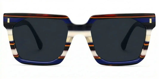 Laguer Blue Rectangle Sunglasses