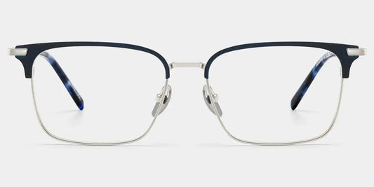 Maxwell Blue Browline Glasses