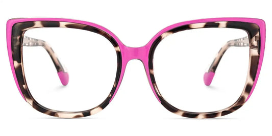 Fenn Pink Tortoise Cat eye Glasses
