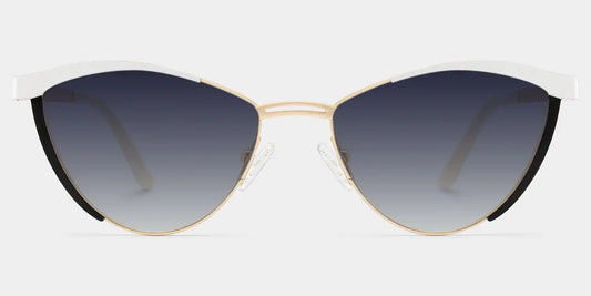 Sydney White Cat eye Sunglasses
