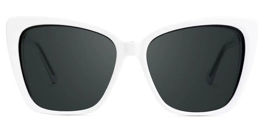 Shanell White-Black Butterfly Sunglasses