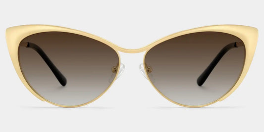 Ellen Gold Cat eye Sunglasses