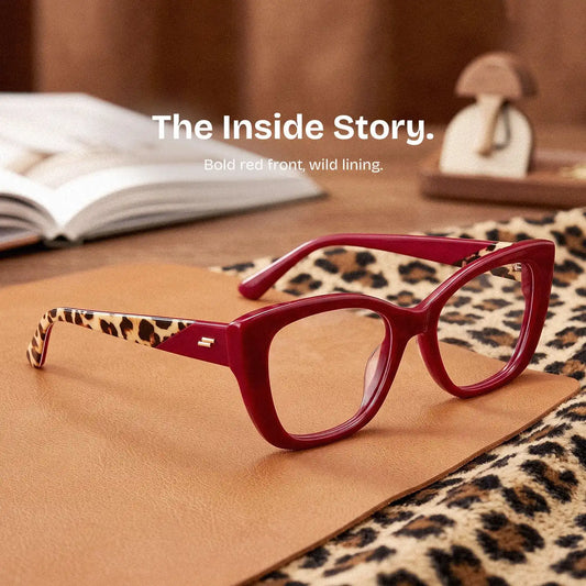 Lillian Red Cat eye Glasses