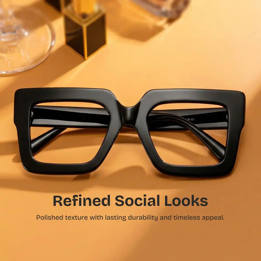 Brandon Black Square Glasses