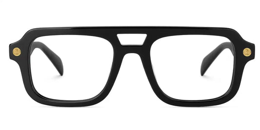 Ismail Black Aviator Glasses