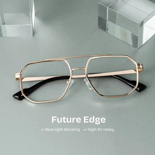 Autumn Gold Aviator Glasses