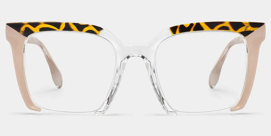 Misty Pink Square Glasses