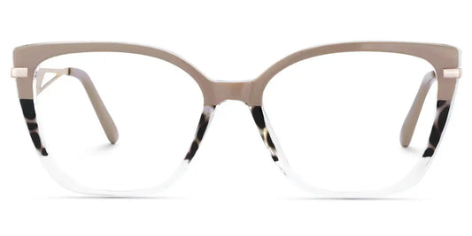 Margret Tortoise Khaki Cat eye Glasses