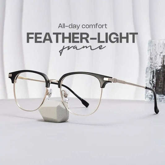 Naranjo Black Browline Glasses