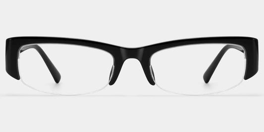 Trevor Black Rectangle Glasses