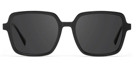 Ember Black Square Sunglasses