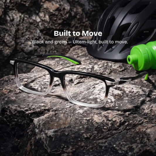 Orion Black Rectangle Glasses
