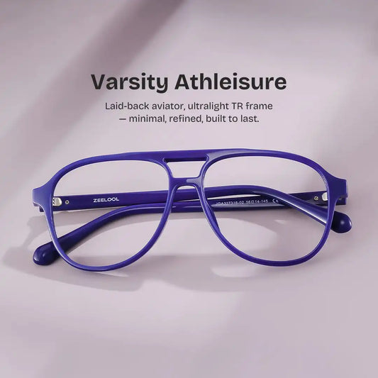 Luna Blue Aviator Glasses