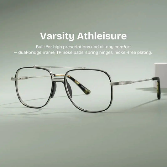 Poppy Black Aviator Glasses