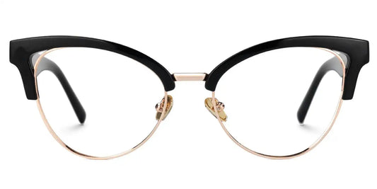 Charlene Black Browline Glasses