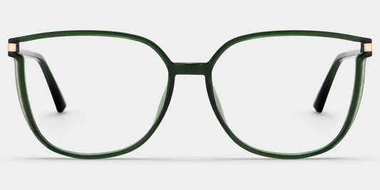 Rodz Dark-Green Square Glasses