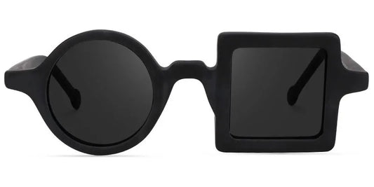 Paola Black Geometric Sunglasses