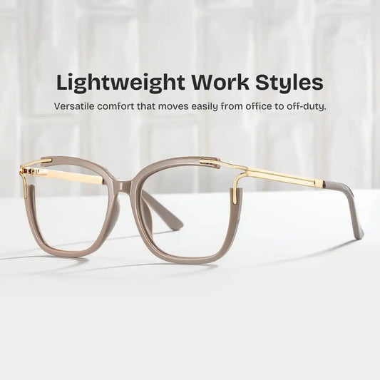 Sidibe Khaki Square Glasses