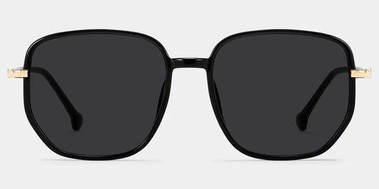 Joana Black Geometric Sunglasses