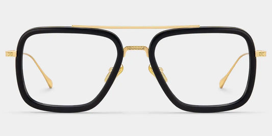 Gifford Black-Gold Aviator Glasses